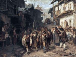 The last contingent by Franz Von Defregger