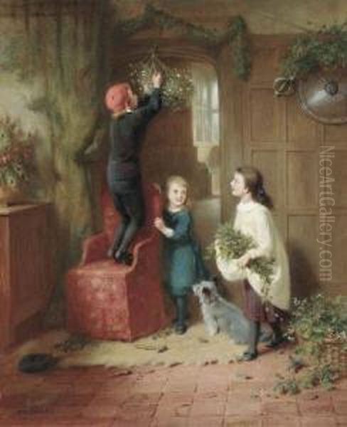 Hanging The Mistletoe - view 1