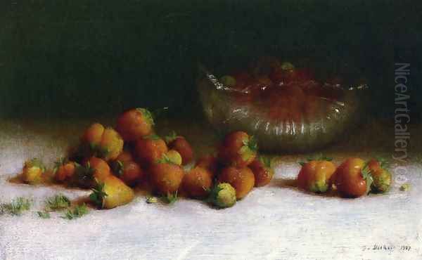 Strawberries in a Cut Glass Bowl - view 1