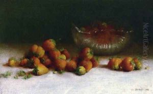 Strawberries in a Cut Glass Bowl by Joseph Decker