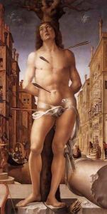 St Sebastian by Liberale Da Verona