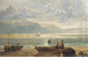 Fisherfolk On A Beach