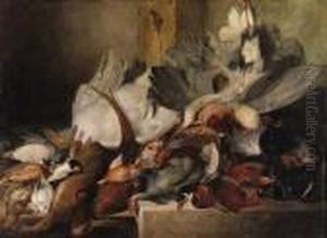 Dead Game And Other Birds In A Larder