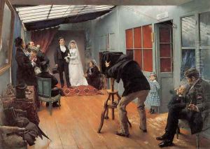 Une Noce chez le photohraphe (Wedding Party at the Photographer's Studio) by Pascal-Adolphe-Jean Dagnan-Bouveret