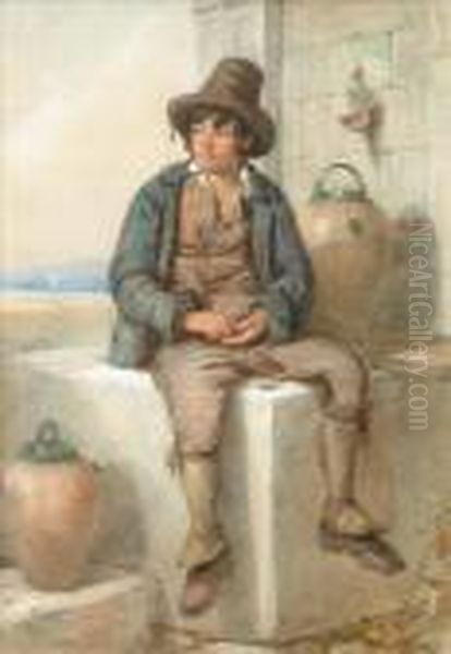 A Young Boyfilling A Jug - view 1