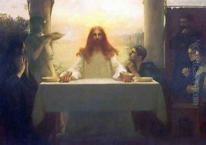 Christ and the Disciples at Emmaus by Pascal-Adolphe-Jean Dagnan-Bouveret