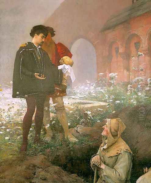 Hamlet and the Gravediggers 1883 - view 1