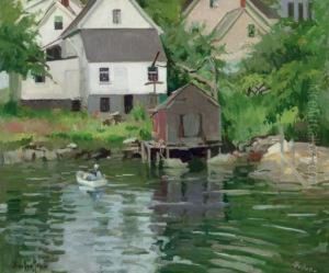 Booth Bay Harbor by George Oberteuffer
