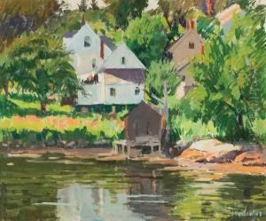 ''boat House, Boothbay Harbor''