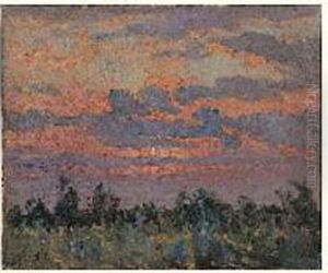 Etude De Ciel Au Soleil Couchant
