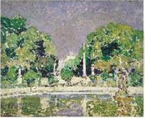 Huile Sur Panneau Signe Et 
Dedicace "a Monsieur Angelo Sommaruga, G. Oberteuffer" En Bas A Gauche