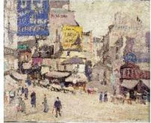 Huile Sur Carton Toile Signe En Bas A Droite
