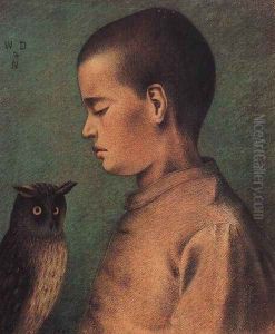 Child with Owl by William Degouve de Nuncques