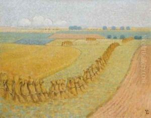 Apres la moisson by William Degouve de Nuncques