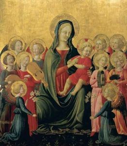 Madonna and Child with Music-Making Angels 1420s by Francesco D'Antonio