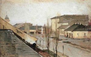 Szolnok fotere esoben, 1878 by Lajos Deak-Ebner
