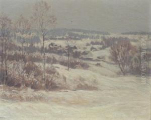 Winter Landscape by Leonard Ochtman