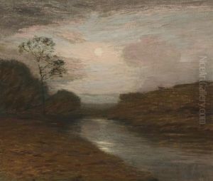 Moonlight On The Mianus River by Leonard Ochtman
