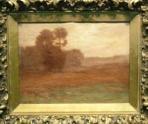 Autumn Landscape At Dusk by Leonard Ochtman