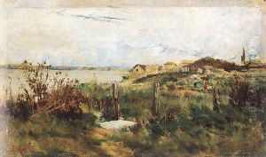 Tajkep domboldallal, 1877-80 by Lajos Deak-Ebner