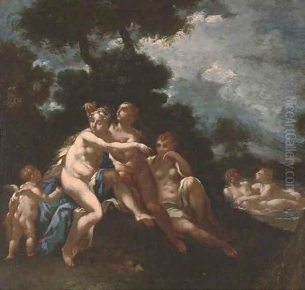 Diana and her nymphs with Cupid - view 1