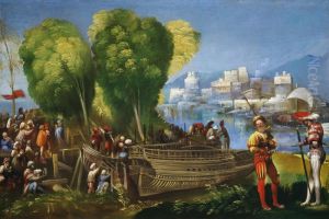 Aeneas and Achates on the Libyan Coast c. 1520 by Dosso Dossi