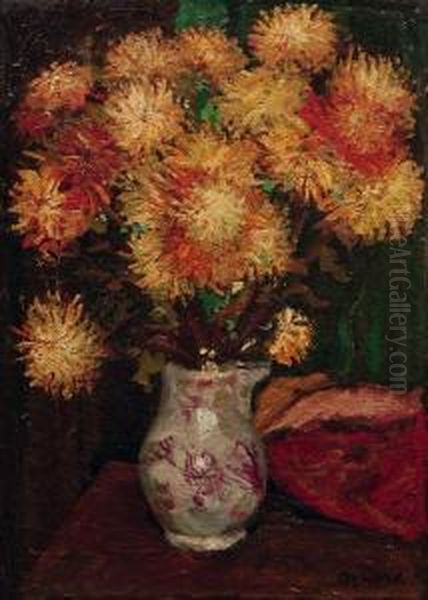 Stilleben Mit Chrysanthemen. 1930's - view 1