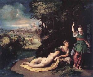 Diana and Calisto c. 1528 by Dosso Dossi