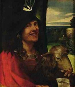 Portrait of a Court Jester by Dosso Dossi