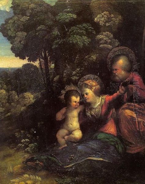 Rest During the Flight into Egypt by Dosso Dossi