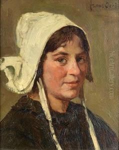 A Young Boer Woman by Frans David Oerder