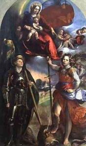 Madonna and Child with St George and St Michael
