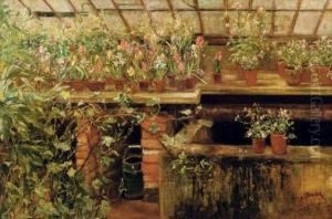 In The Greenhouse by Frans David Oerder