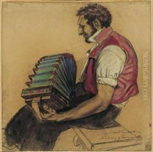 Studie Zur Grossen Tanzmusik (handorgelspieler) by Albert Sebastian Oesch