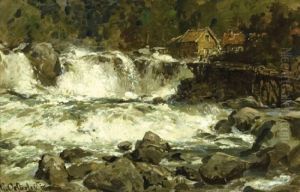 Steiniger Wasserfall An