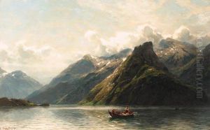 Summer: Fishing On A Norwegian Fjord Summer: Fishing On A Norwegian Fjord