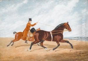 Horse And Rider by Edwin, Beccles Of Cooper