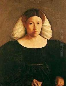 Portrait of a Woman with a White Hairnet