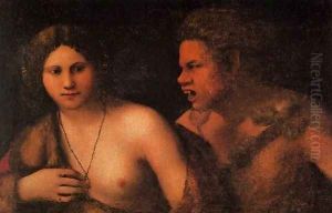 Nymph and Satyr 2 by Dosso Dossi