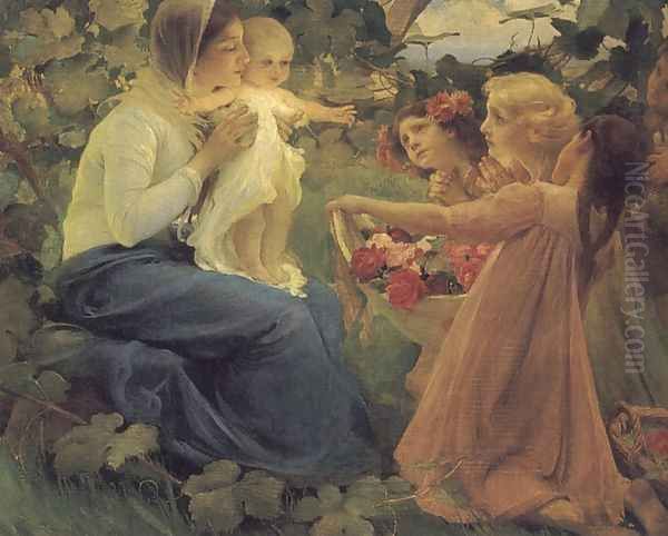 Presenting Flowers to the Infant - view 1