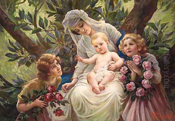 A Floral Tribute to a Mother and Child - view 1