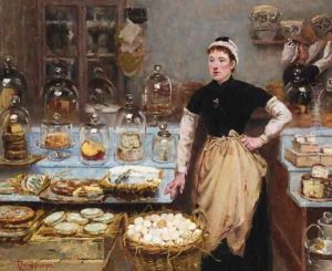 The Cheese Vendor I by Edouard-Jean Dambourgez