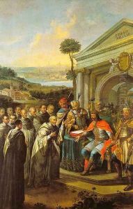 Béla III Founding the Cistercian Monastery at Szentgotthárd in 1183, 1795-96 by Istvan Dorfmeister