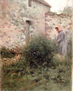 A Quiet Corner, 1882 by Charles Harold Davis