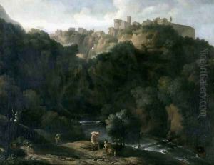 A View of Tivoli with the Teverone Flowing Beneath by Gaspard Dughet