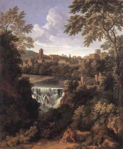 The Falls of Tivoli c. 1661 by Gaspard Dughet