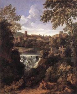 The Falls of Tivoli by Gaspard Dughet