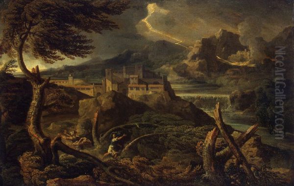 Landscape with Lightning - view 1
