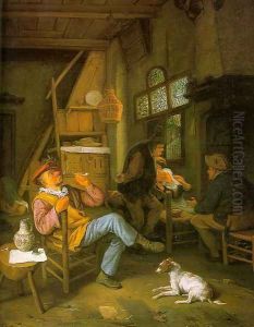 Pipe Smoker 1684 by Cornelis Dusart