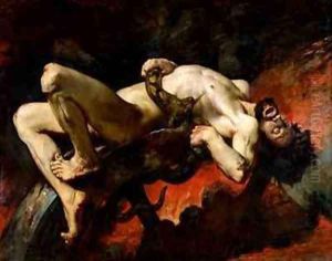 Ixion Thrown into Hades by Jules-Elie Delaunay